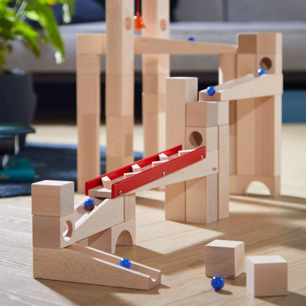Large Wooden Marble Run Set